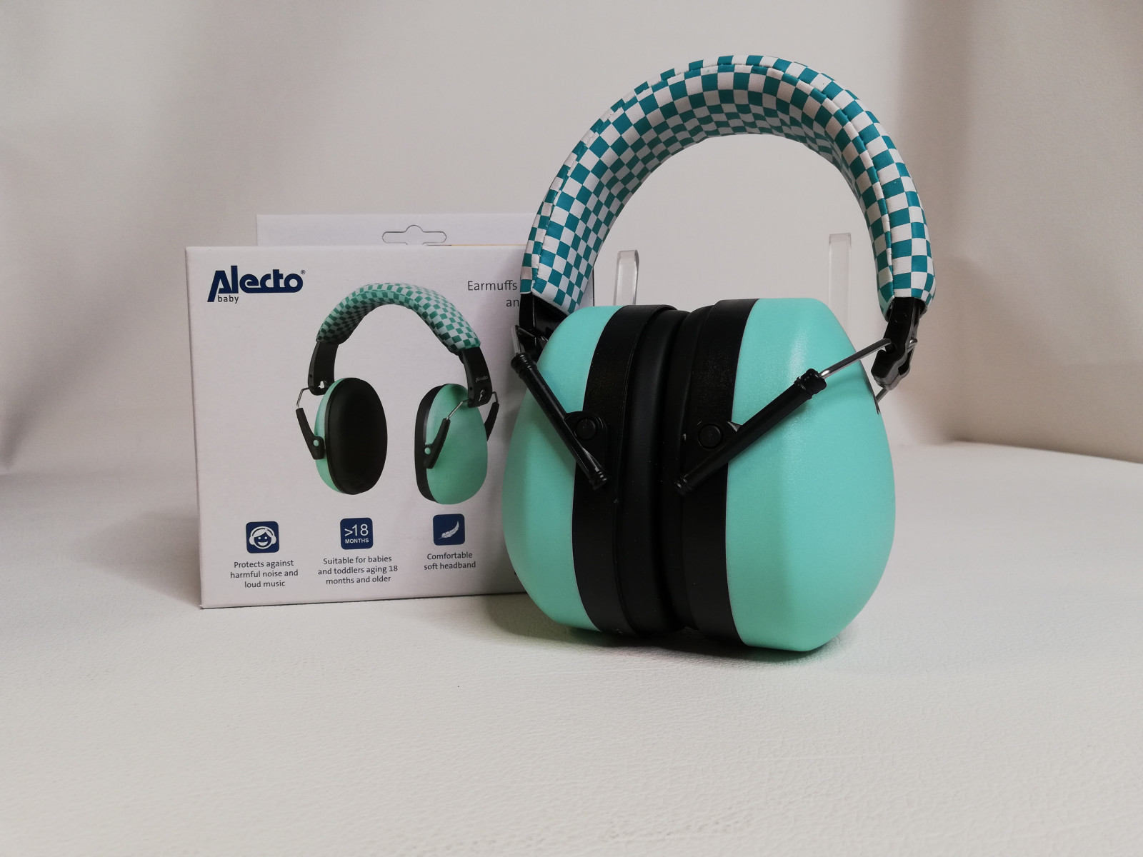 Alecto Casque antibruit vert menthe