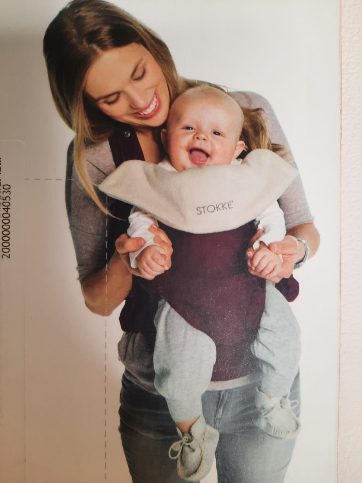 Bavoir Eponge Taupe Pour Porte Bebe Stokke