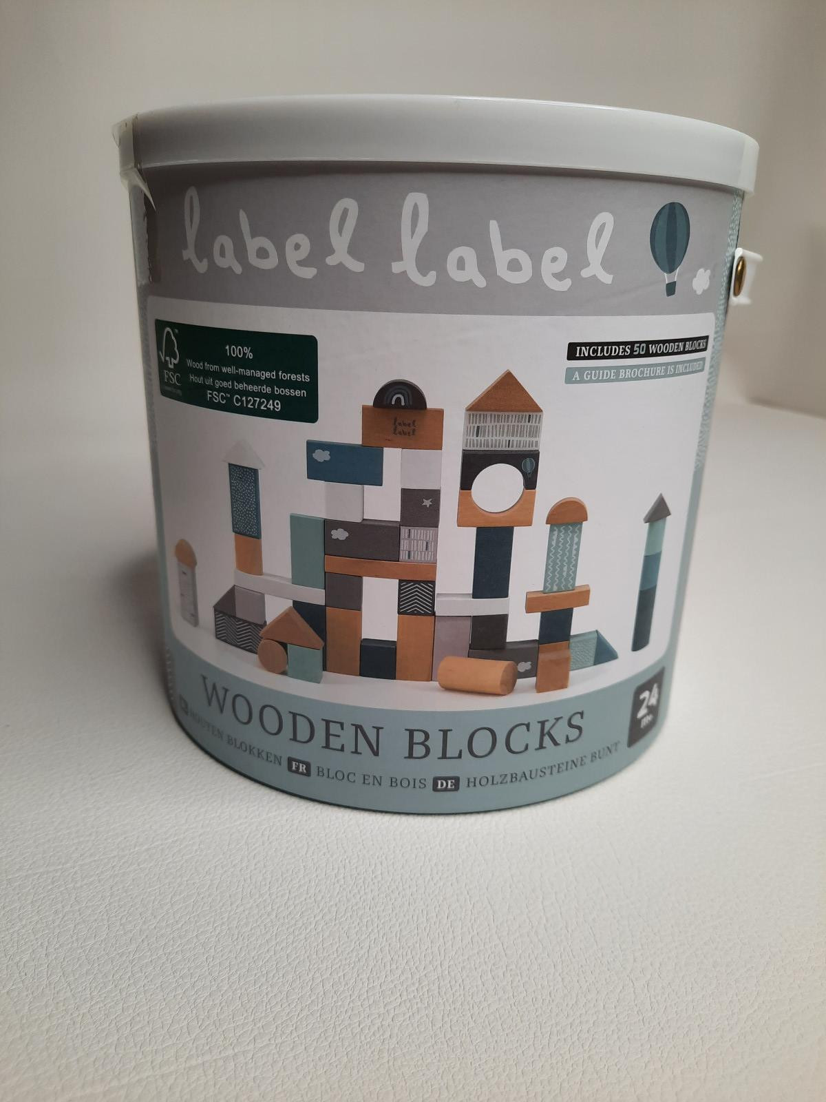 Label label Wooden block 50pcs - Boutique Toup'tibou - photo 6