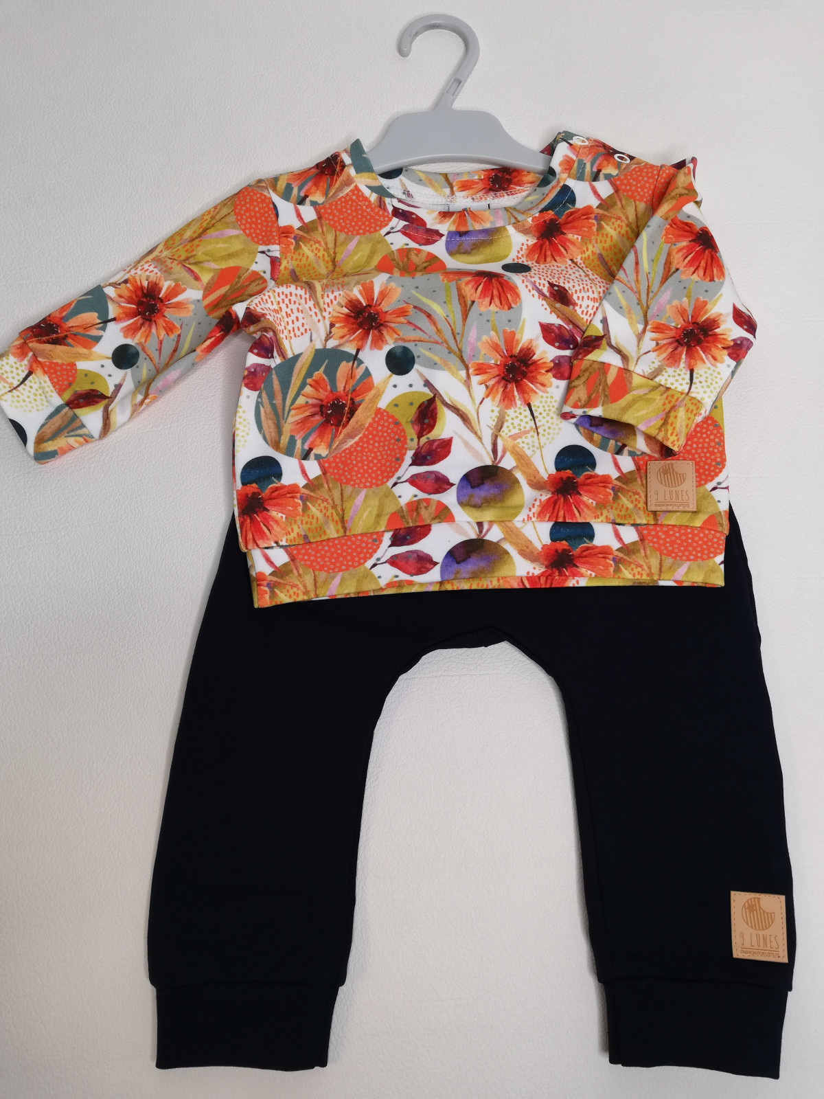 Sweatshirt 9 Lunes - Orange Flower - Boutique Toup'tibou - photo 7