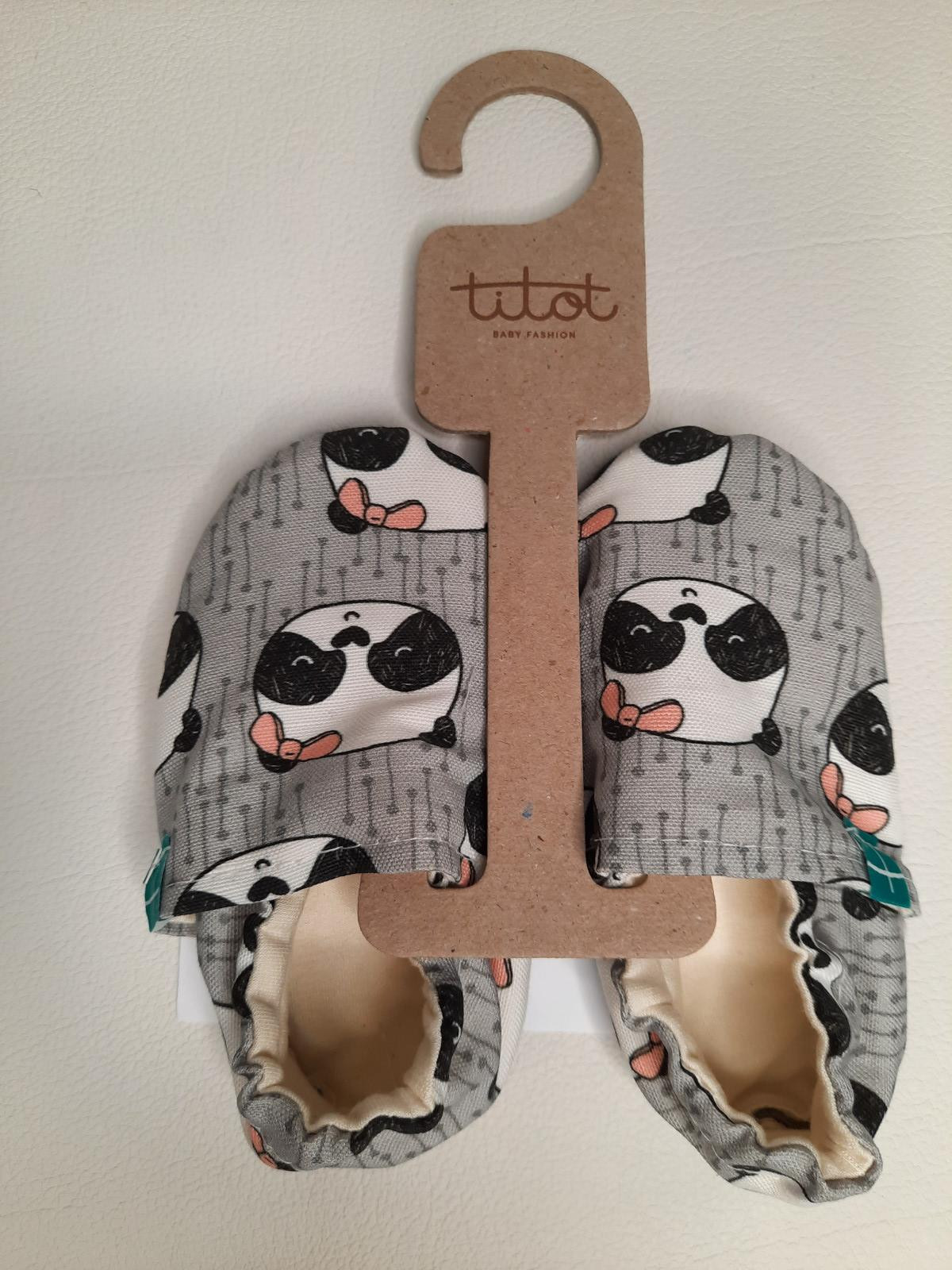 Chaussons TITOT - Panda gris - Boutique Toup'tibou - photo 6
