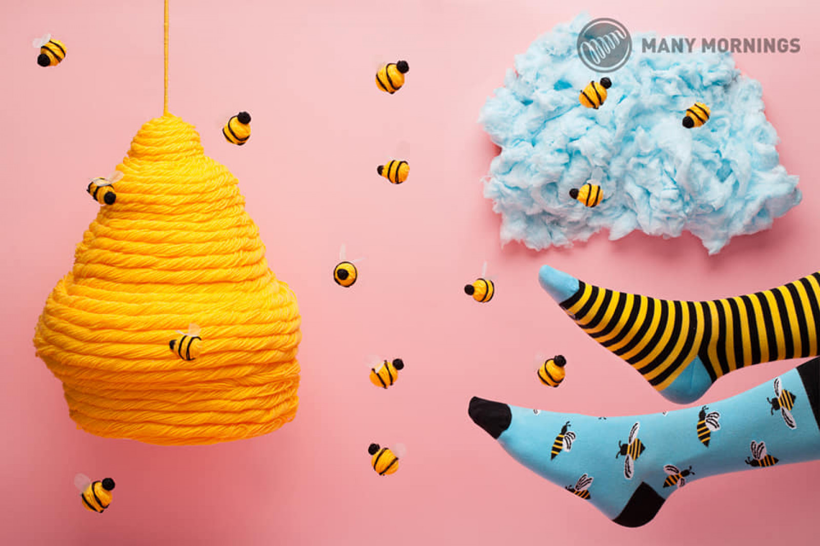Chaussettes Many Mornings - Bee bee - Boutique Toup'tibou - photo 7