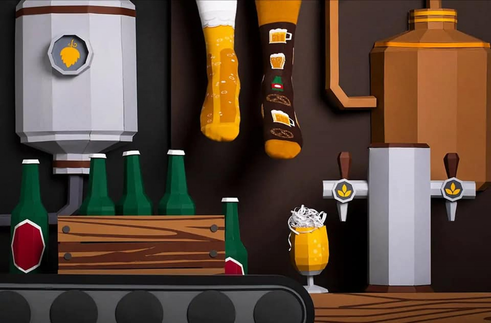 Chaussettes Many Morning - Craft Beer - photo 7