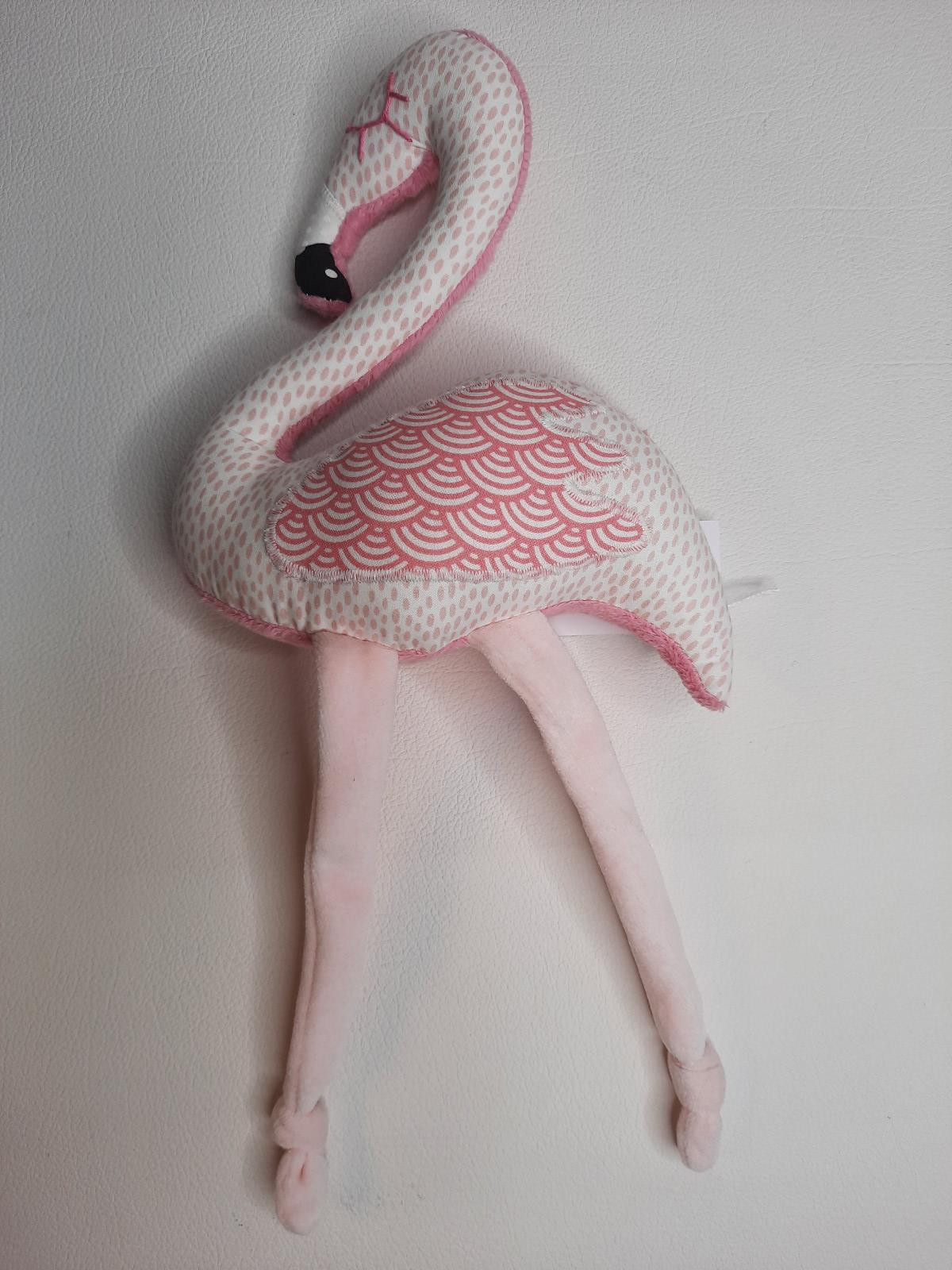 Doudou flamant rose rose - fait main - Boutique Toup'tibou - photo 6