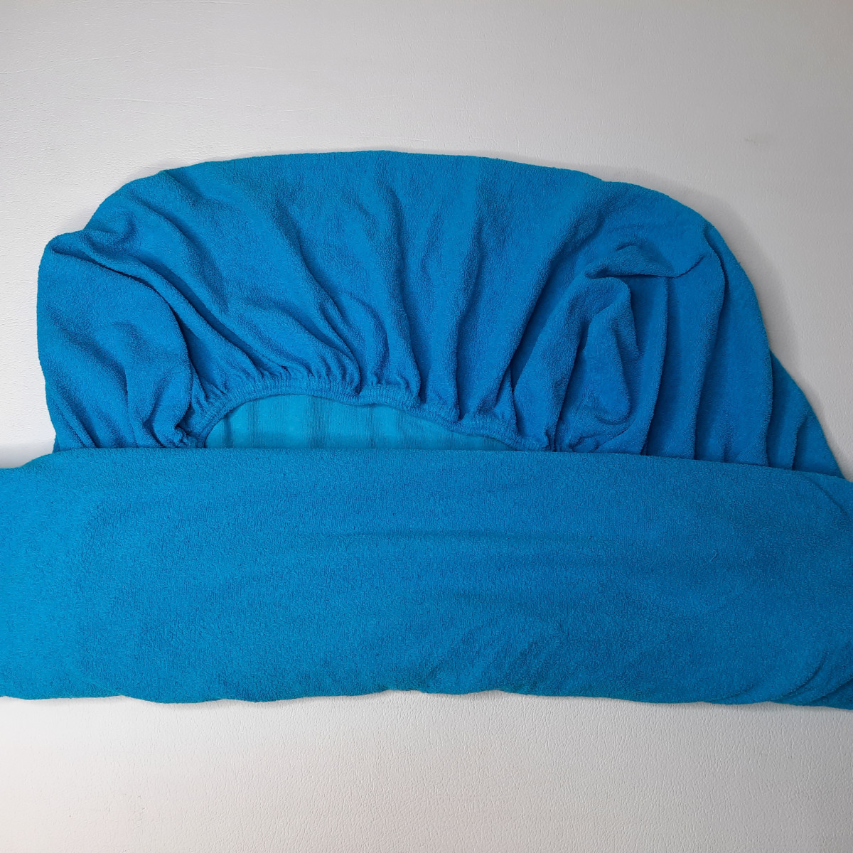 Drap housse pour lit 60*120 turquoise en éponge - photo 6