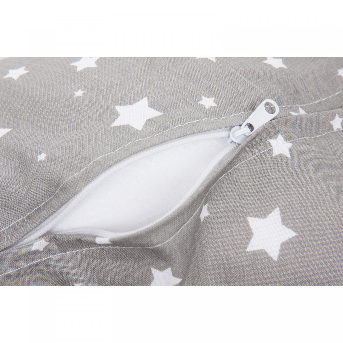 Coussin d'allaitement gris à étoile 160cm - 407-708 - photo 8