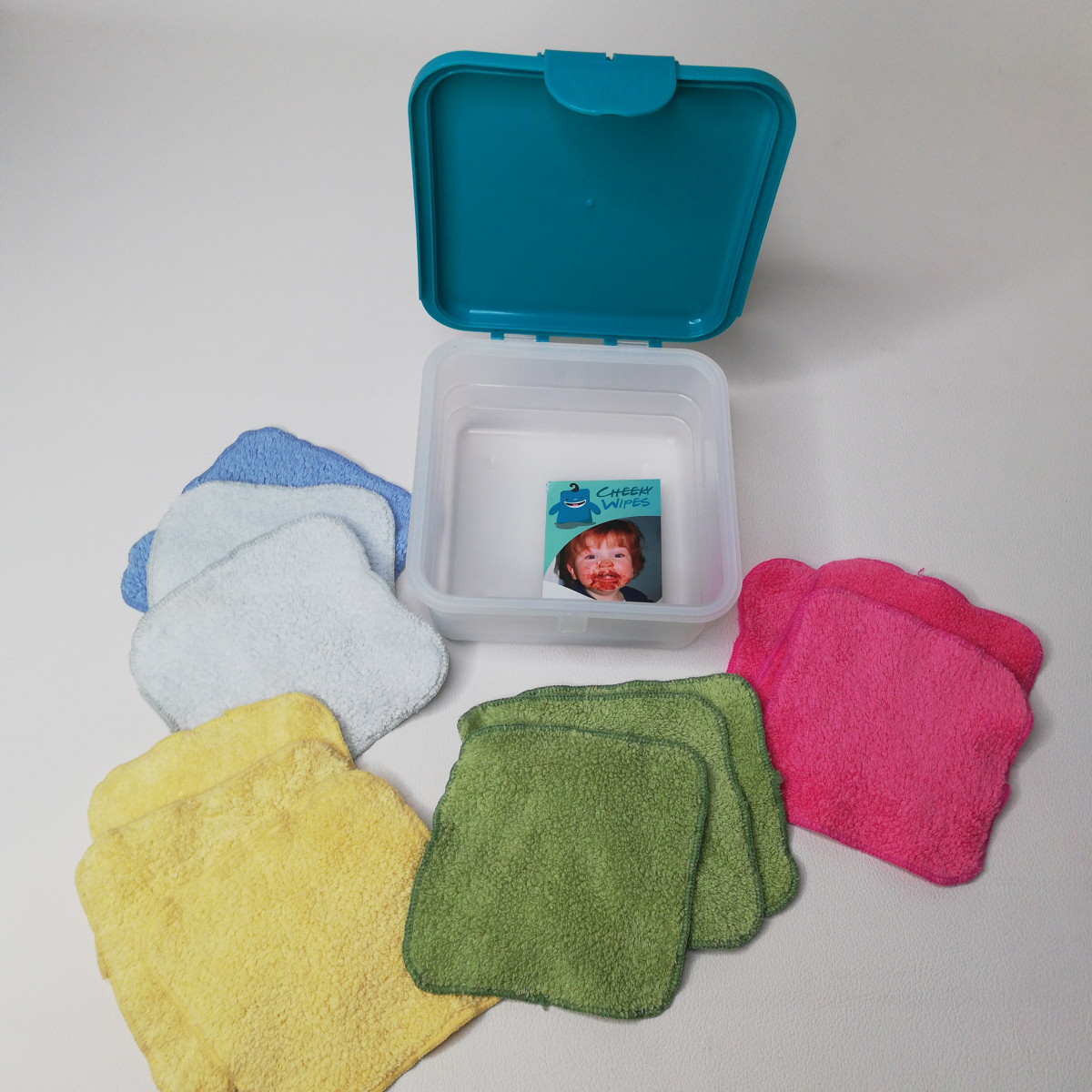 Mini kit de lingettes lavables composé d'une boite + 13 lingettes - photo 6