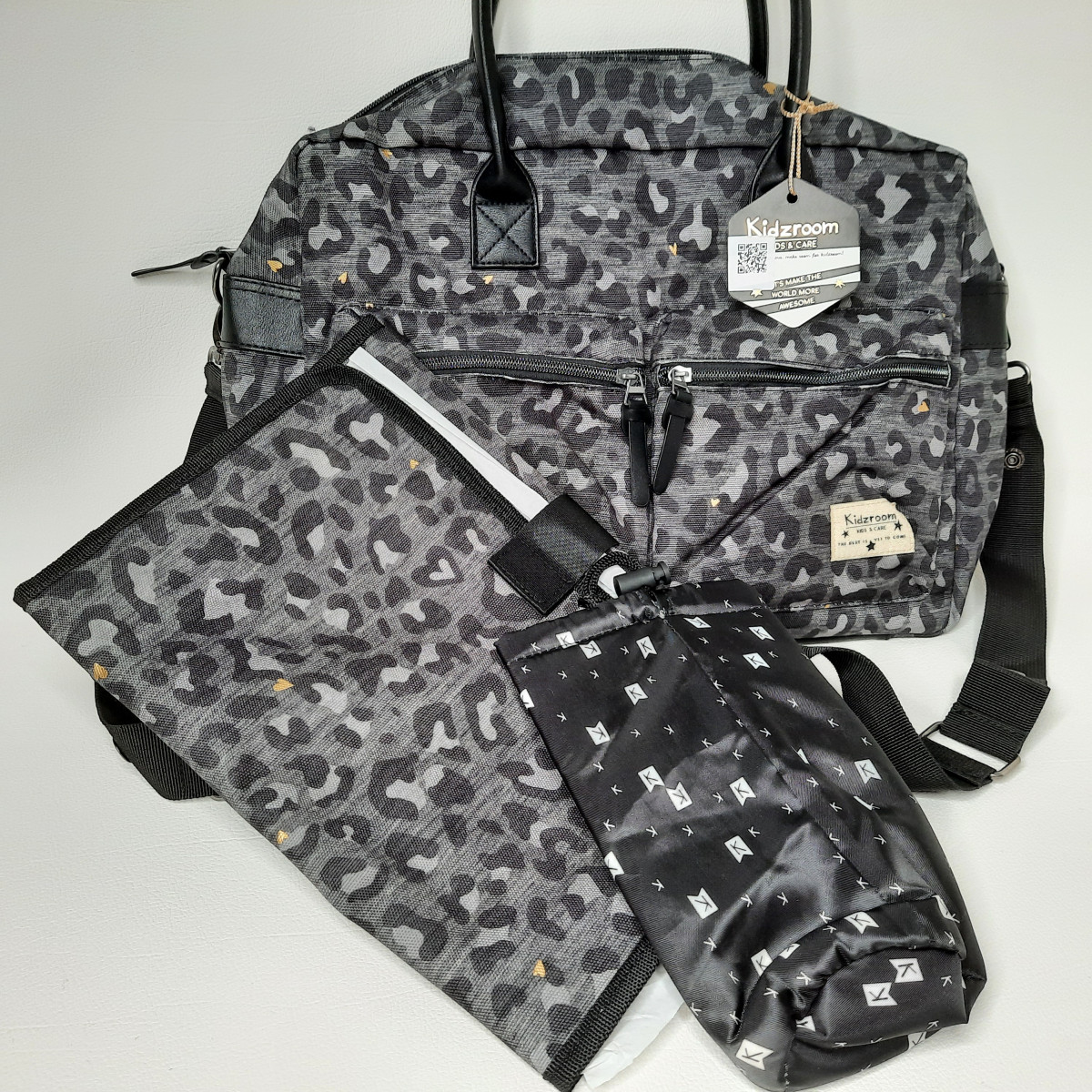 Sac à langer Kidzroom Leopard love black - 030-1097 - photo 8