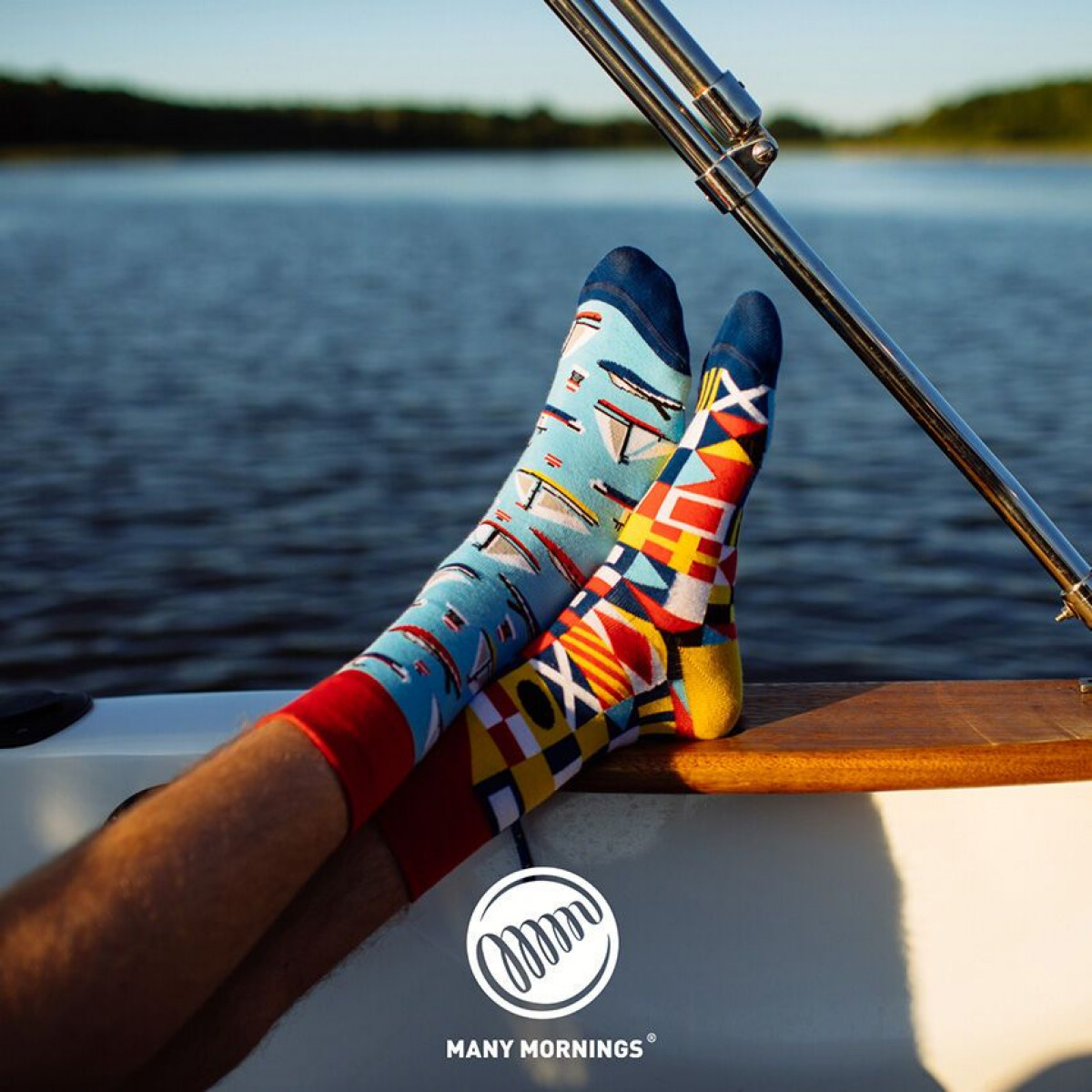 Chaussettes Many Mornings - Yacht Club - Boutique Toup'tibou - photo 7