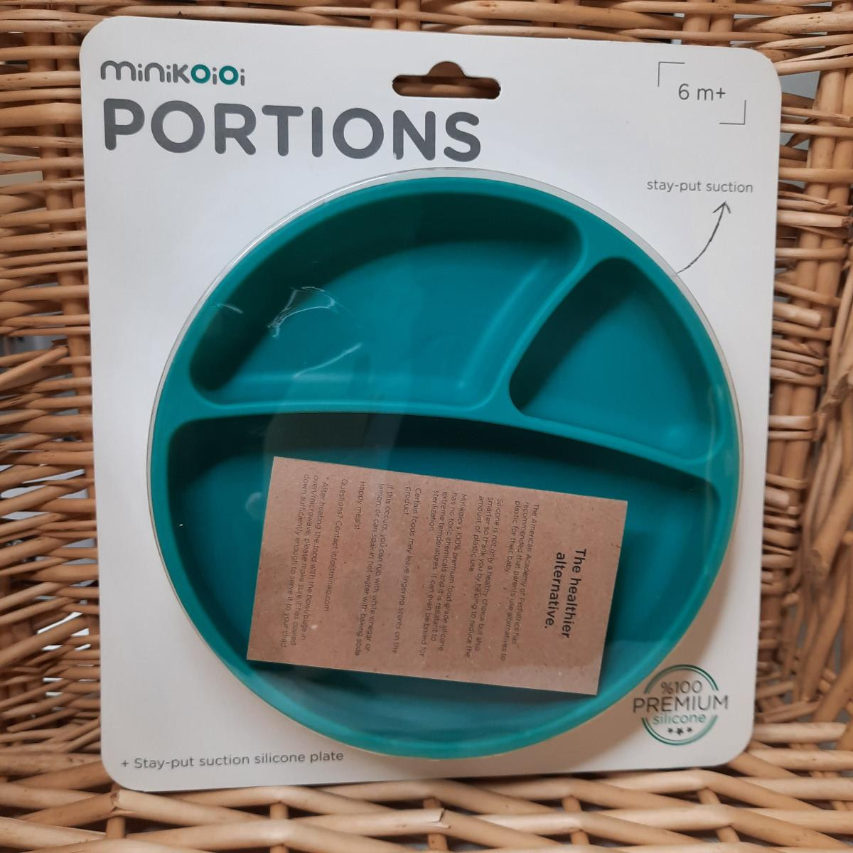 Assiette en silicone portions Green - Boutique Toup'tibou - photo 6