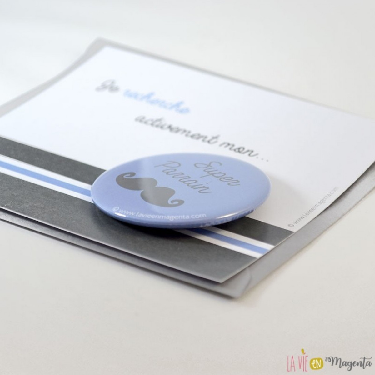 Carte badge ou loterie La vie en magenta - photo 7