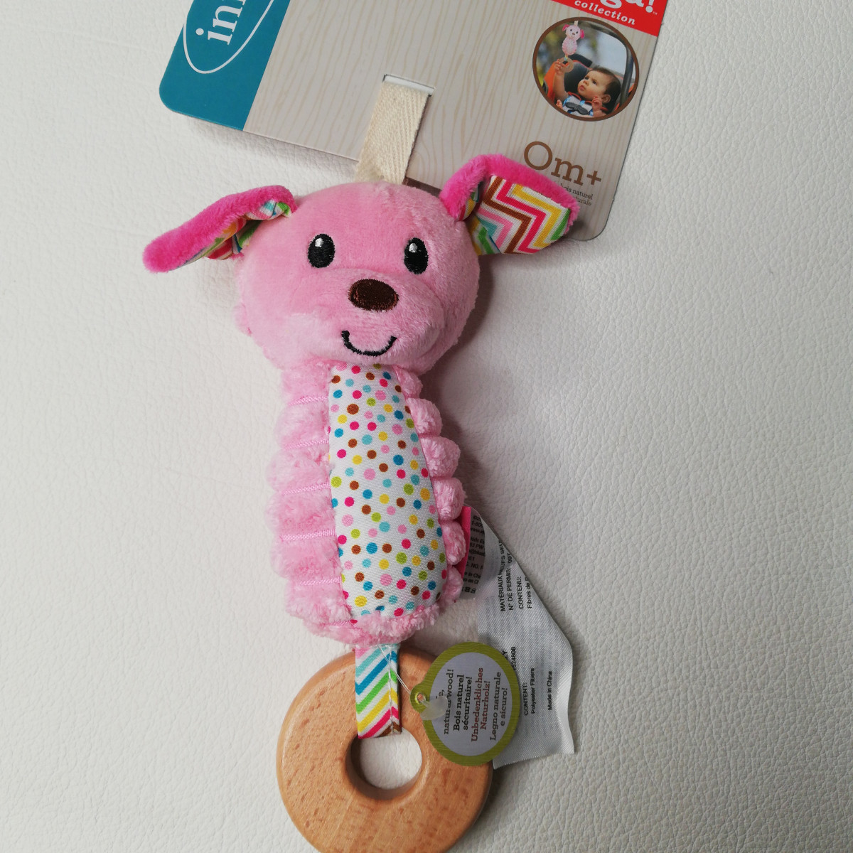 Infantino soft Chime Pink dog - Boutique Toup'tibou - photo 6