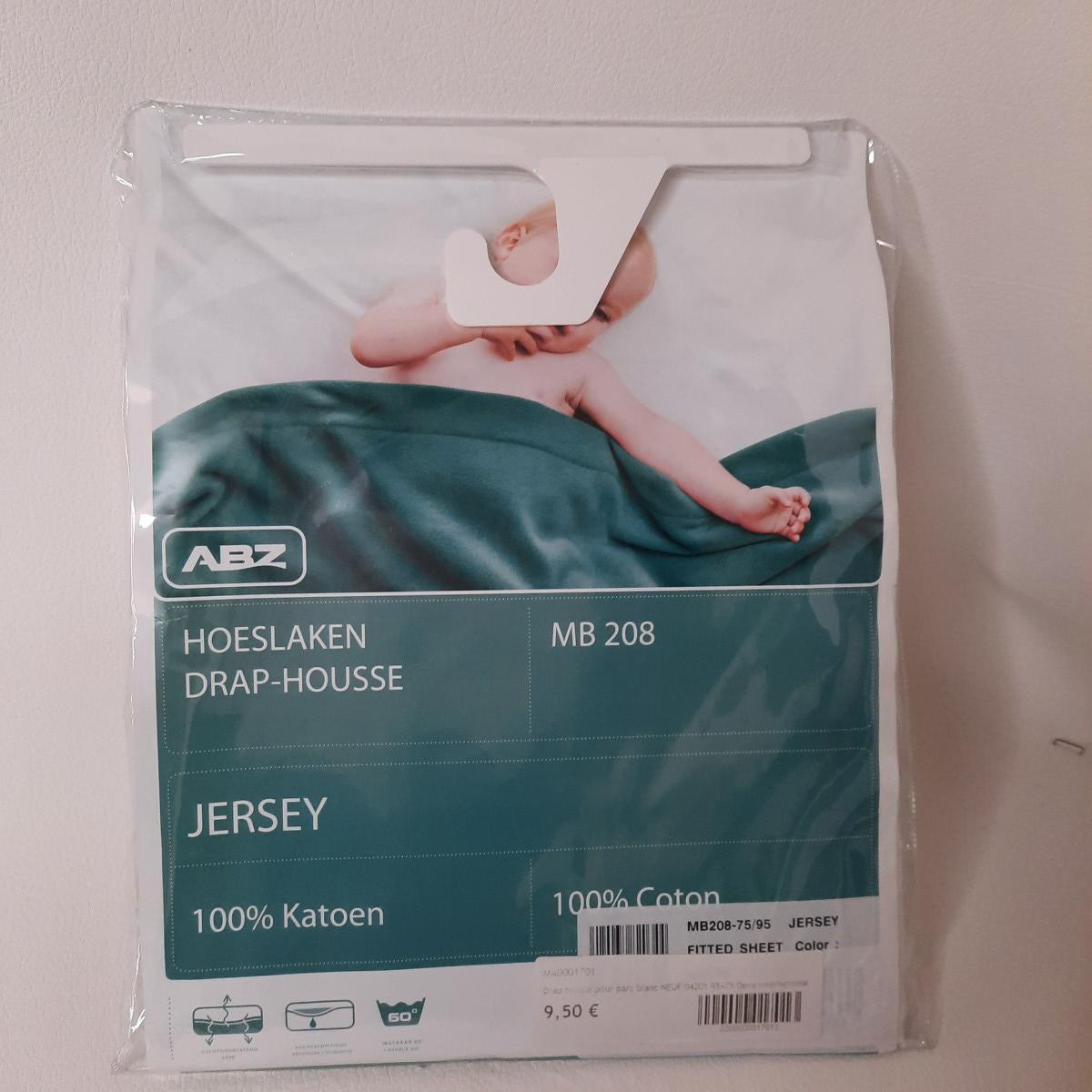 Drap housse pour parc blanc NEUF 04201 95x75 - photo 6