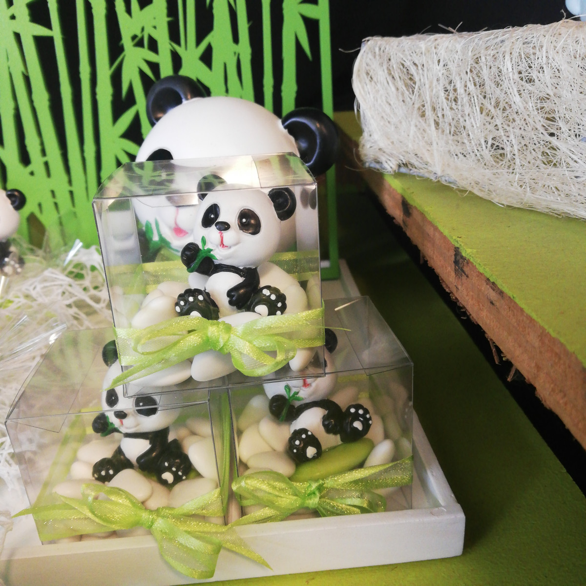 Boite pvc + mini blanc + panda + ruban - photo 7
