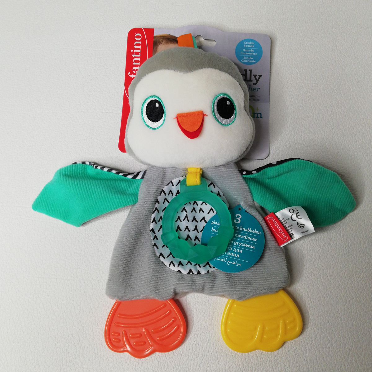 Infantino main Cuddly Teether Penguin - Boutique Toup'tibou - photo 6