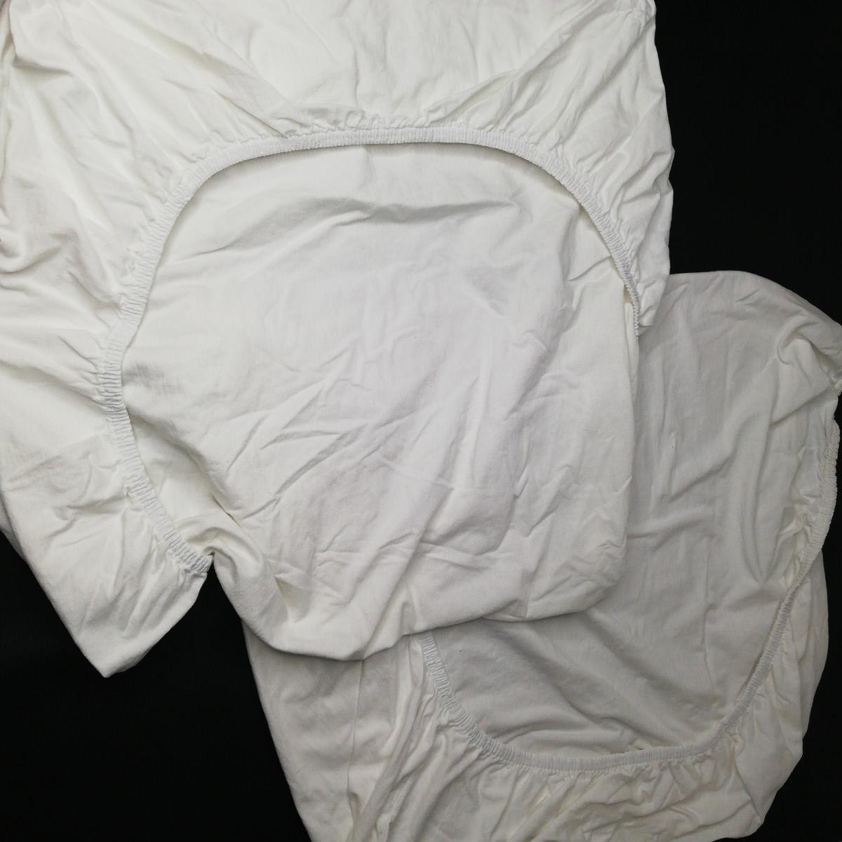Lot de 2 draps housse blanc 60*120cm - photo 6