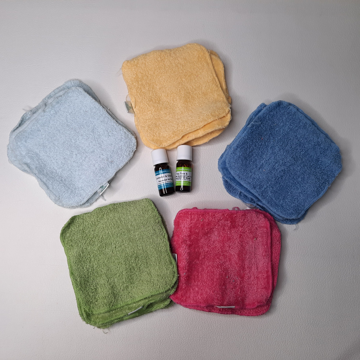 Kit complet de lingettes colorées lavables Etat neuf, lavées une seule fois, jamais servies - photo 9