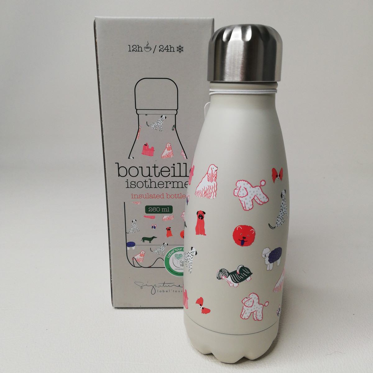 Bouteille en métal isotherme 260ml - Petits chiens - photo 6