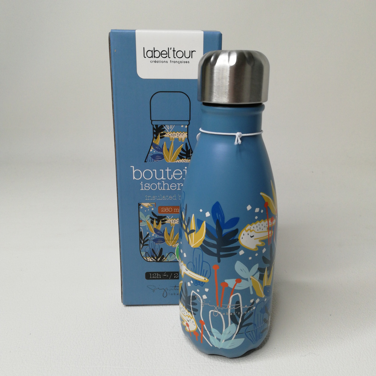 Bouteille en métal isotherme 260ml - Crocos - photo 6