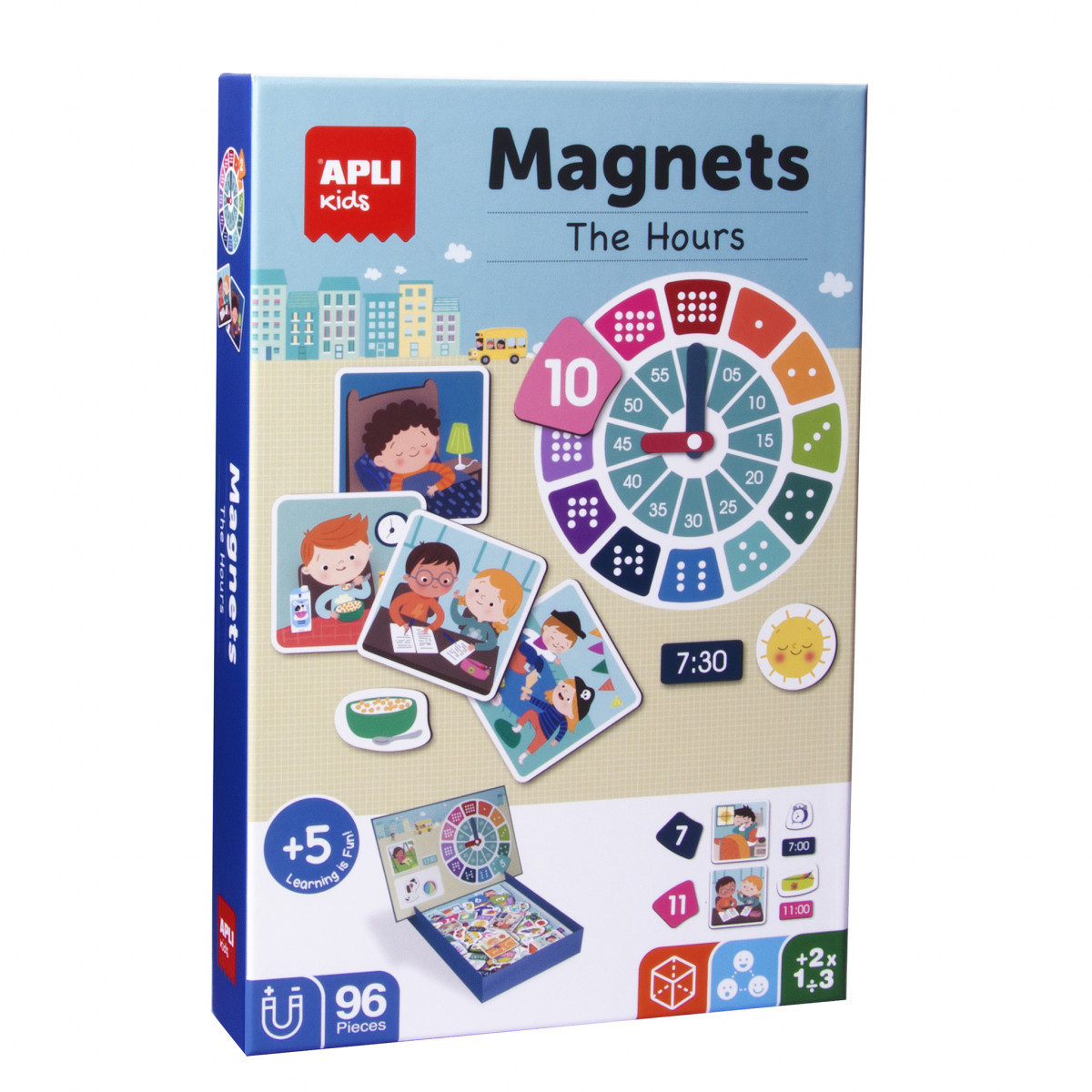 Boite magnets Les heures +5A - Boutique Toup'tibou - photo 6