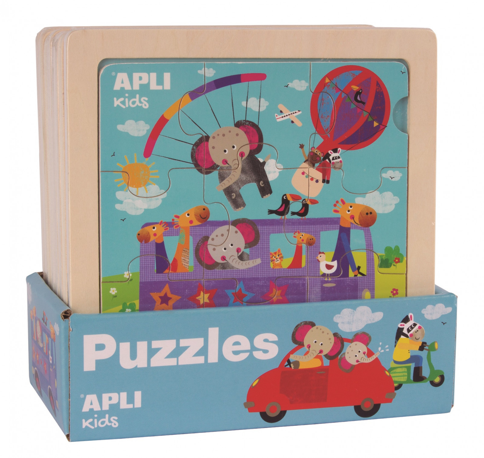 Puzzle en bois transport +3A - Boutique Toup'tibou - photo 6