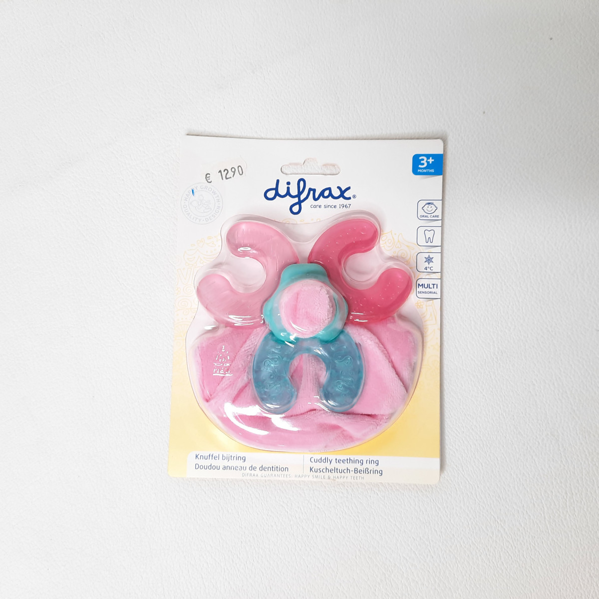 Doudou anneau de dentition rose Difrax - Boutique Toup'tibou - photo 6