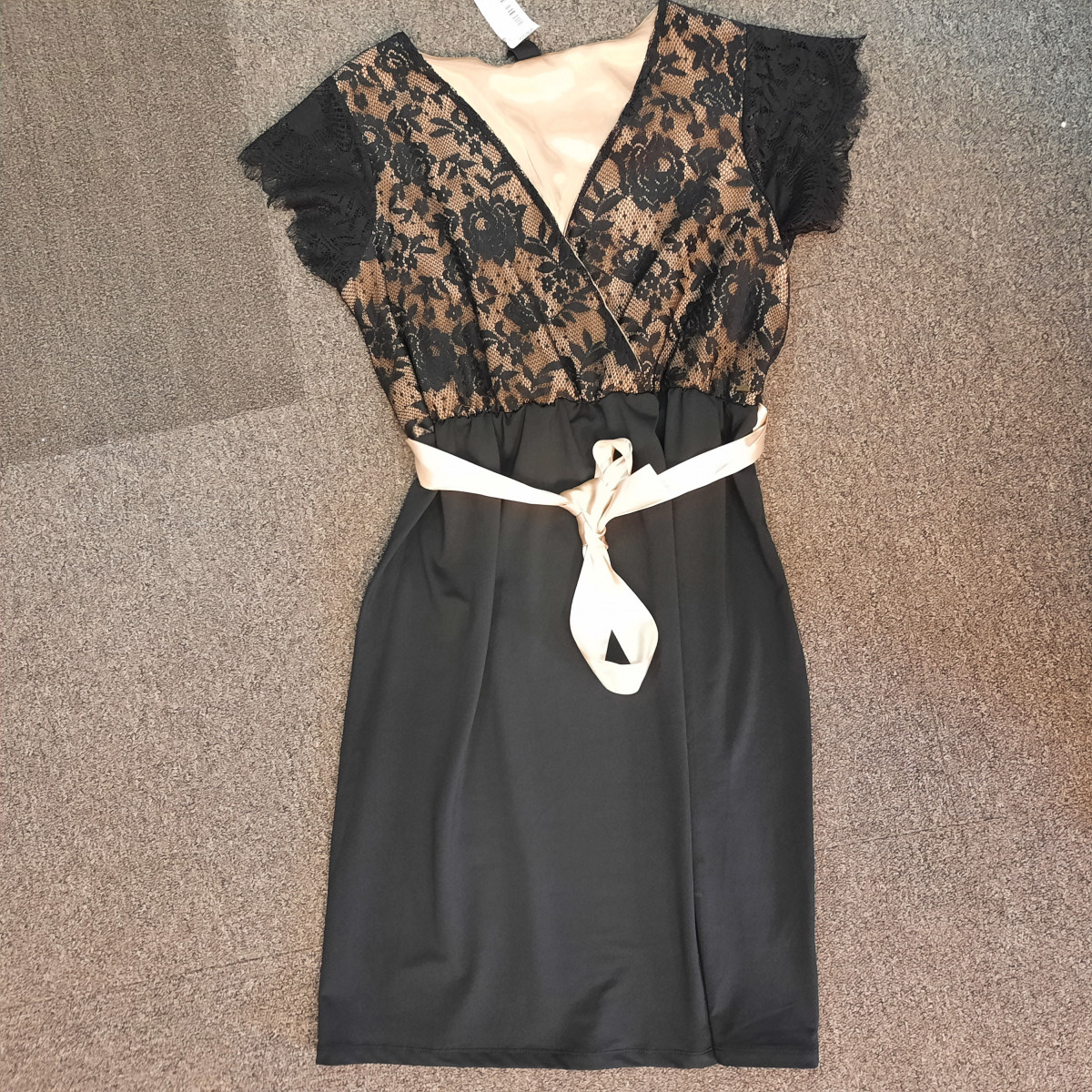 Robe dentelle beige et noir Taille 38/M neuf - Love2Wait - photo 6