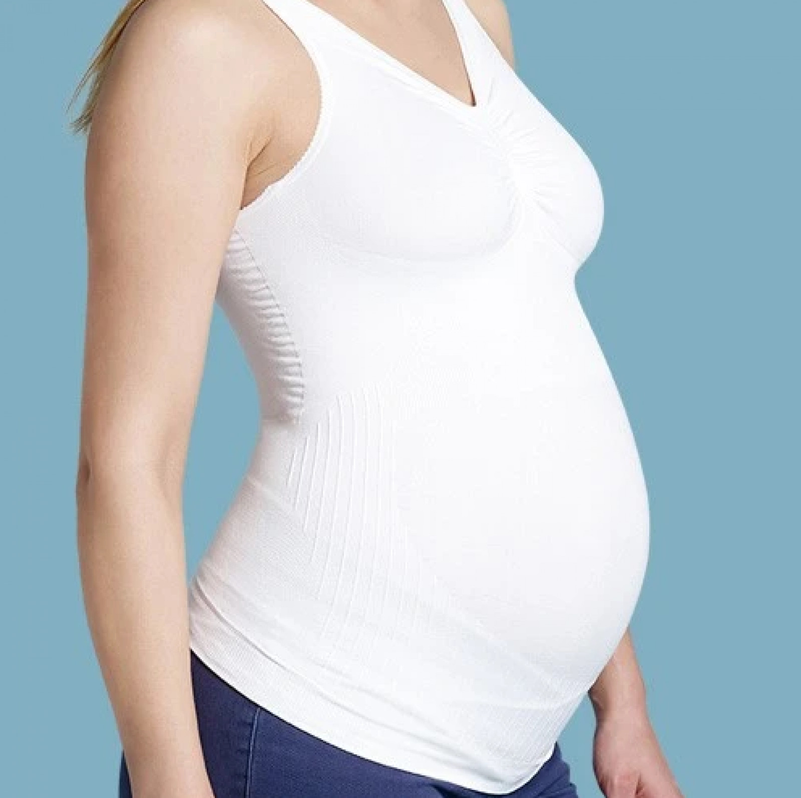 Top-support de grossesse sans couture blanc Taille XL - photo 6