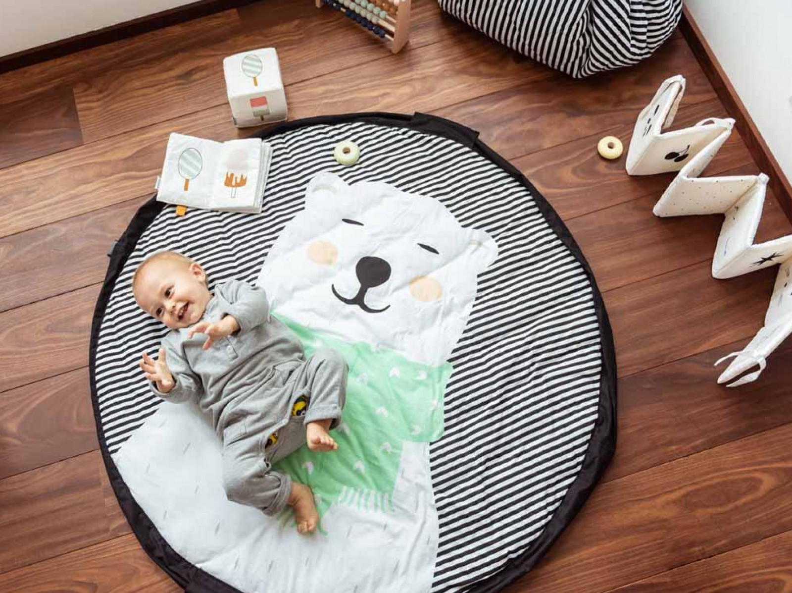 Tapis de jeux soft 3 en 1 120cm - Polar Bear - photo 7