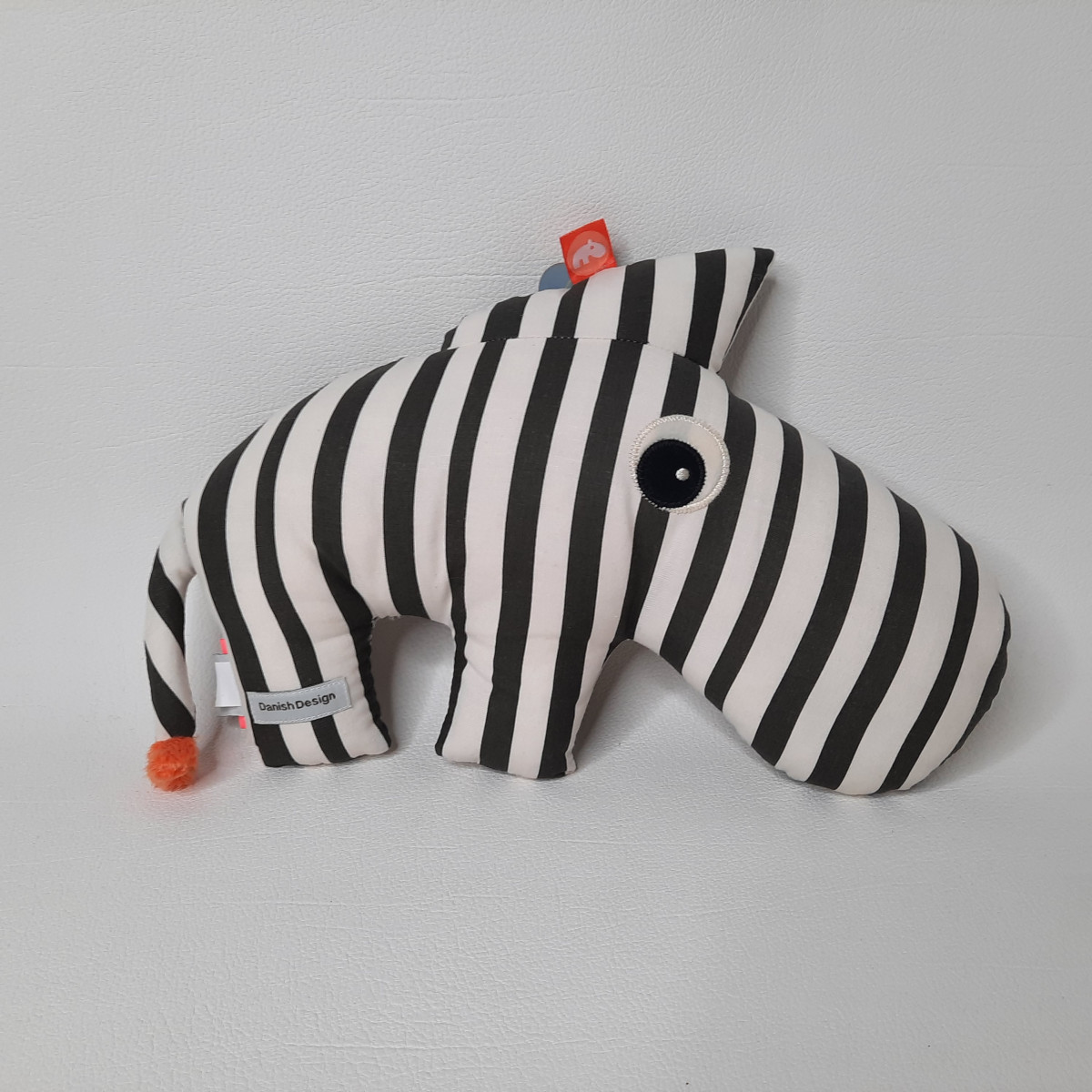 Doudou animal blanc et anthracite - Boutique Toup'tibou - photo 6