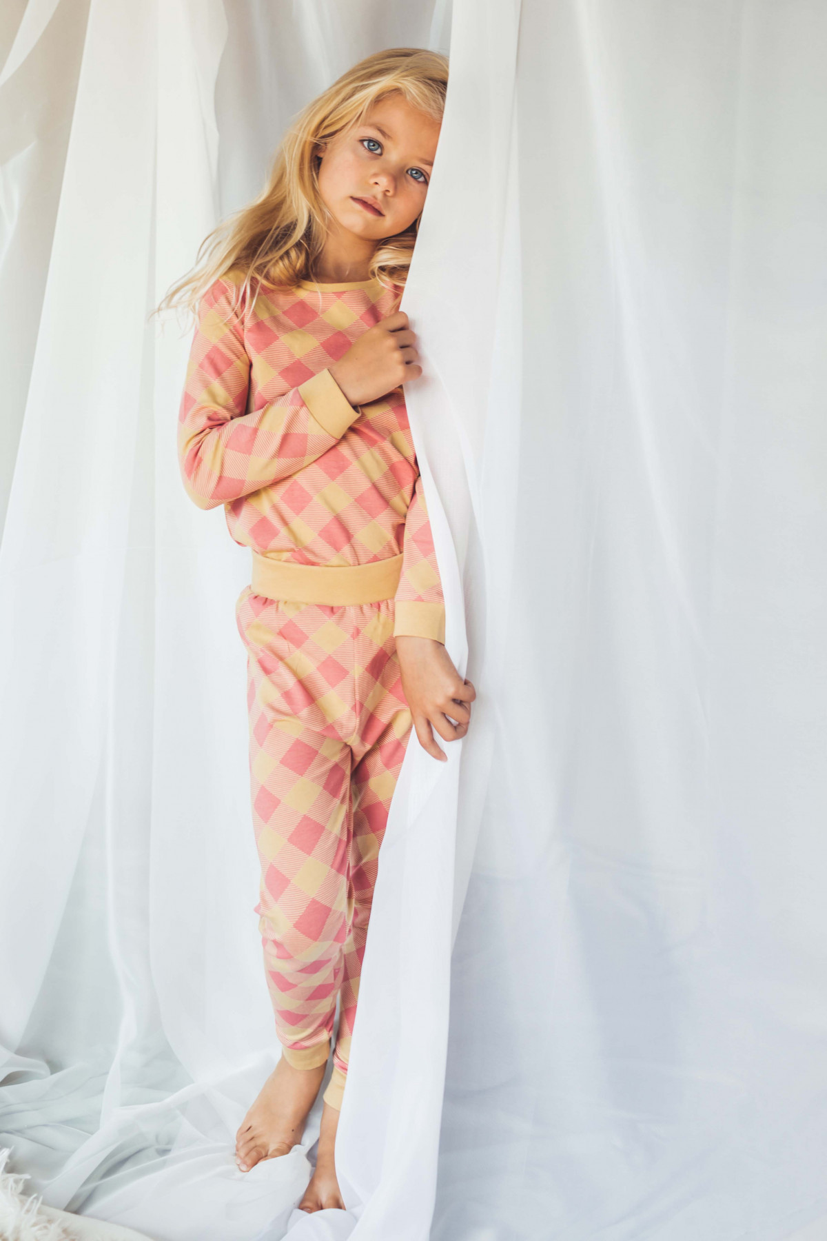 Pyjama 2 pièces - Pink Soft Check - Boutique Toup'tibou - photo 8