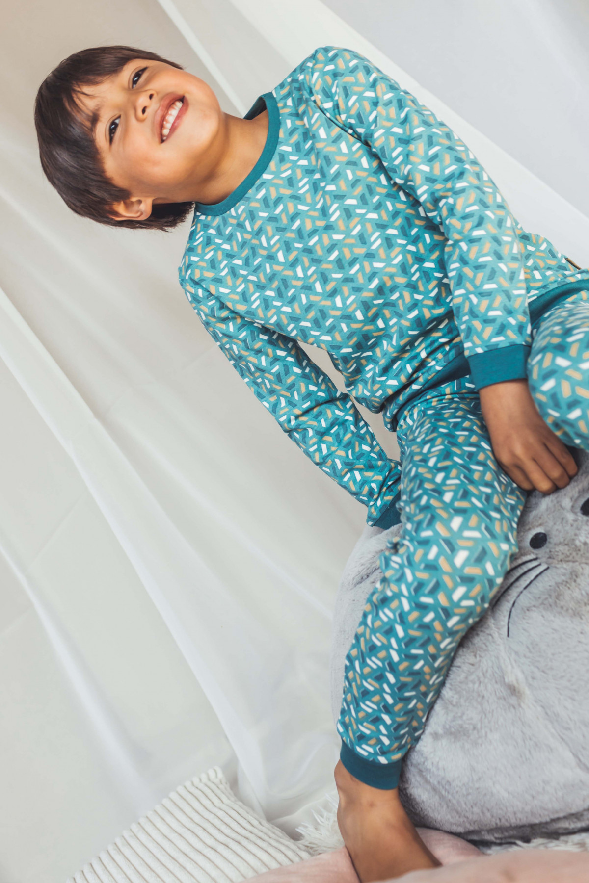 Pyjama 2 pièces - Mint Geomatric - Boutique Toup'tibou - photo 8