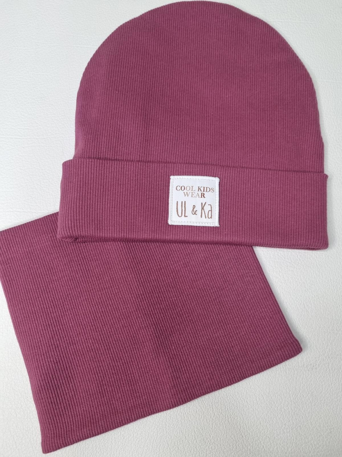 Set bonnet + col - Berry line - Boutique Toup'tibou - photo 6