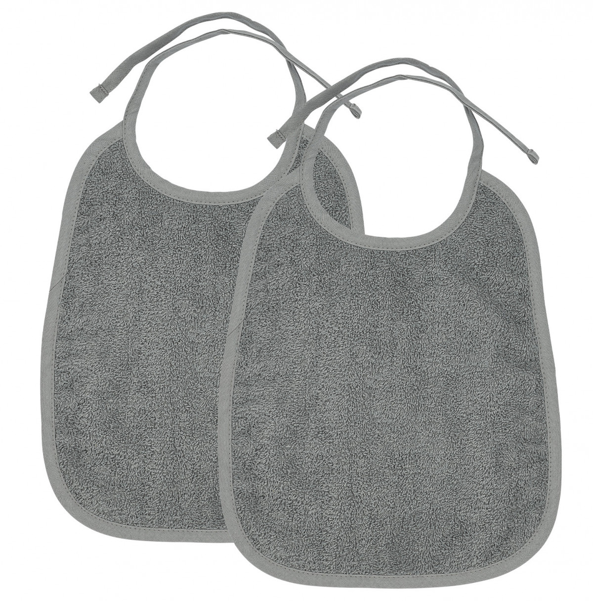 Lot de 2 bavoirs en éponge 25*35cm - Gris - 611204 - photo 6