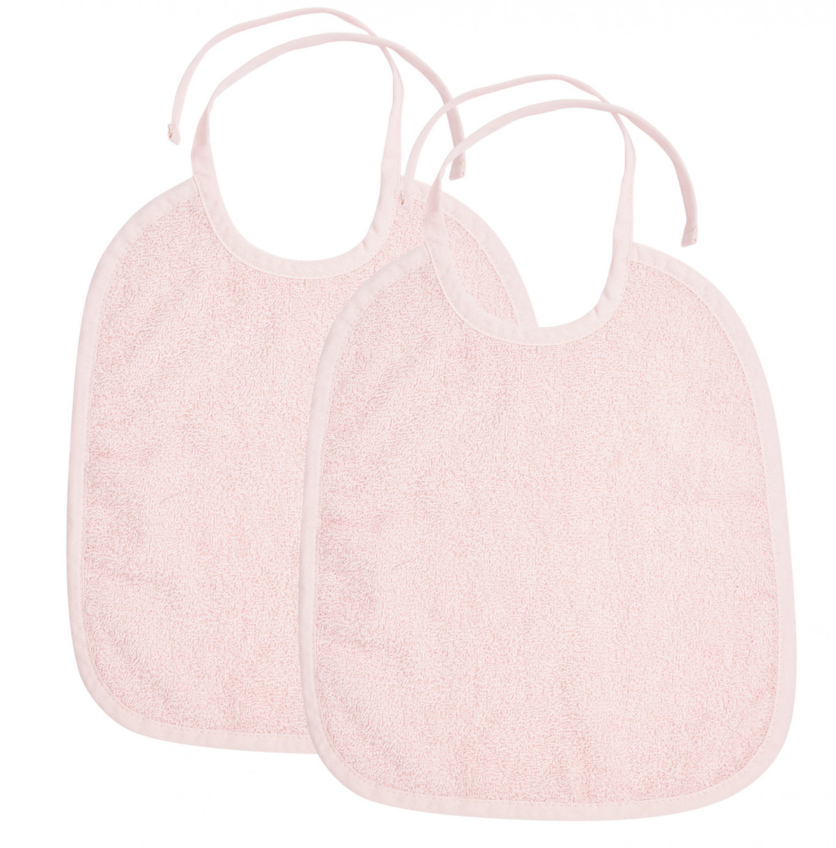 Lot de 2 bavoirs en éponge 25*35cm - Rose clair - 611202 - photo 6