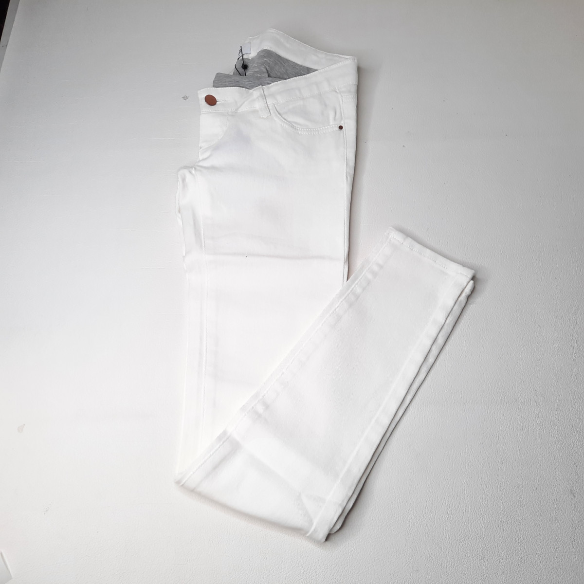 Jeans slim blanc 27/34 - Boutique Toup'tibou - photo 6