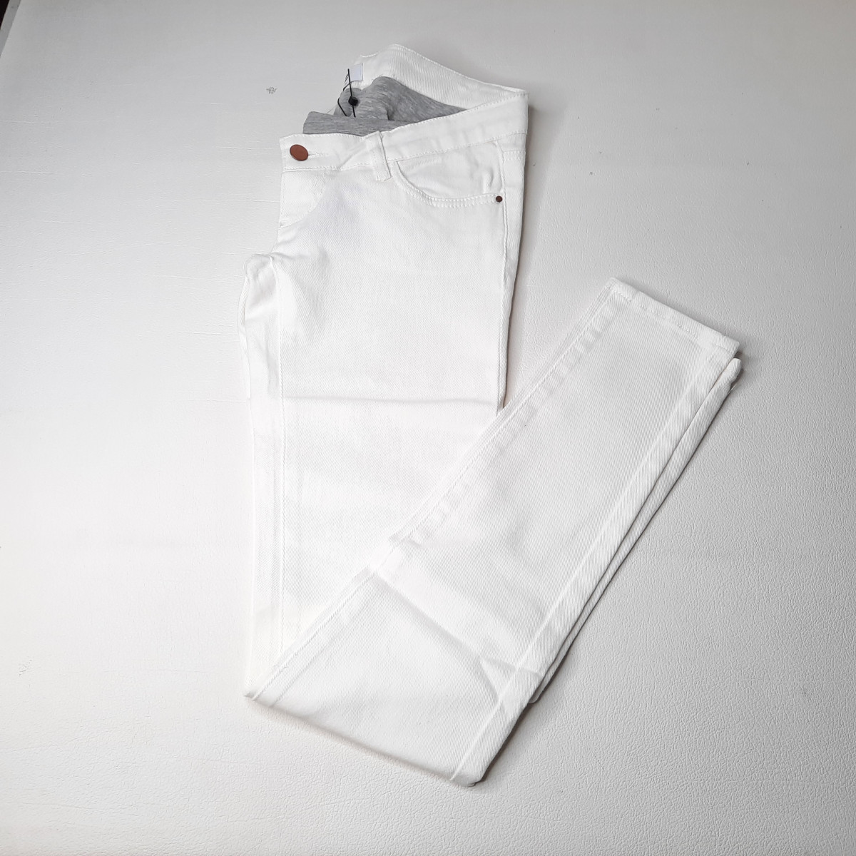 Jeans slim blanc 29/34 - Boutique Toup'tibou - photo 6