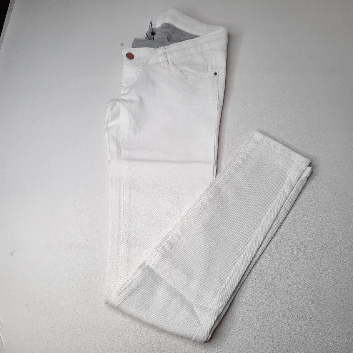 Jeans slim blanc 32/34 - Boutique Toup'tibou - photo 6