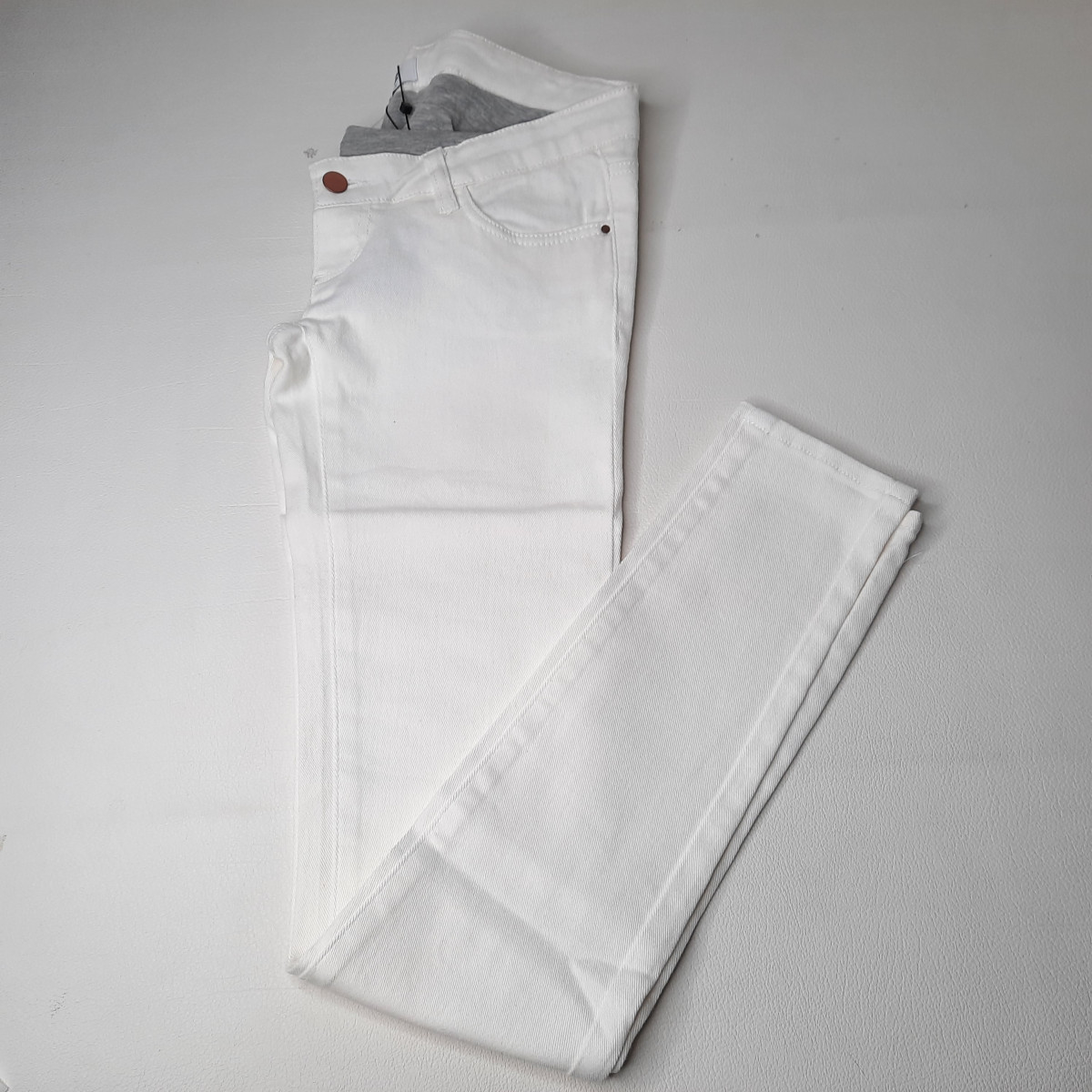 Jeans slim blanc 30/34 - Boutique Toup'tibou - photo 6