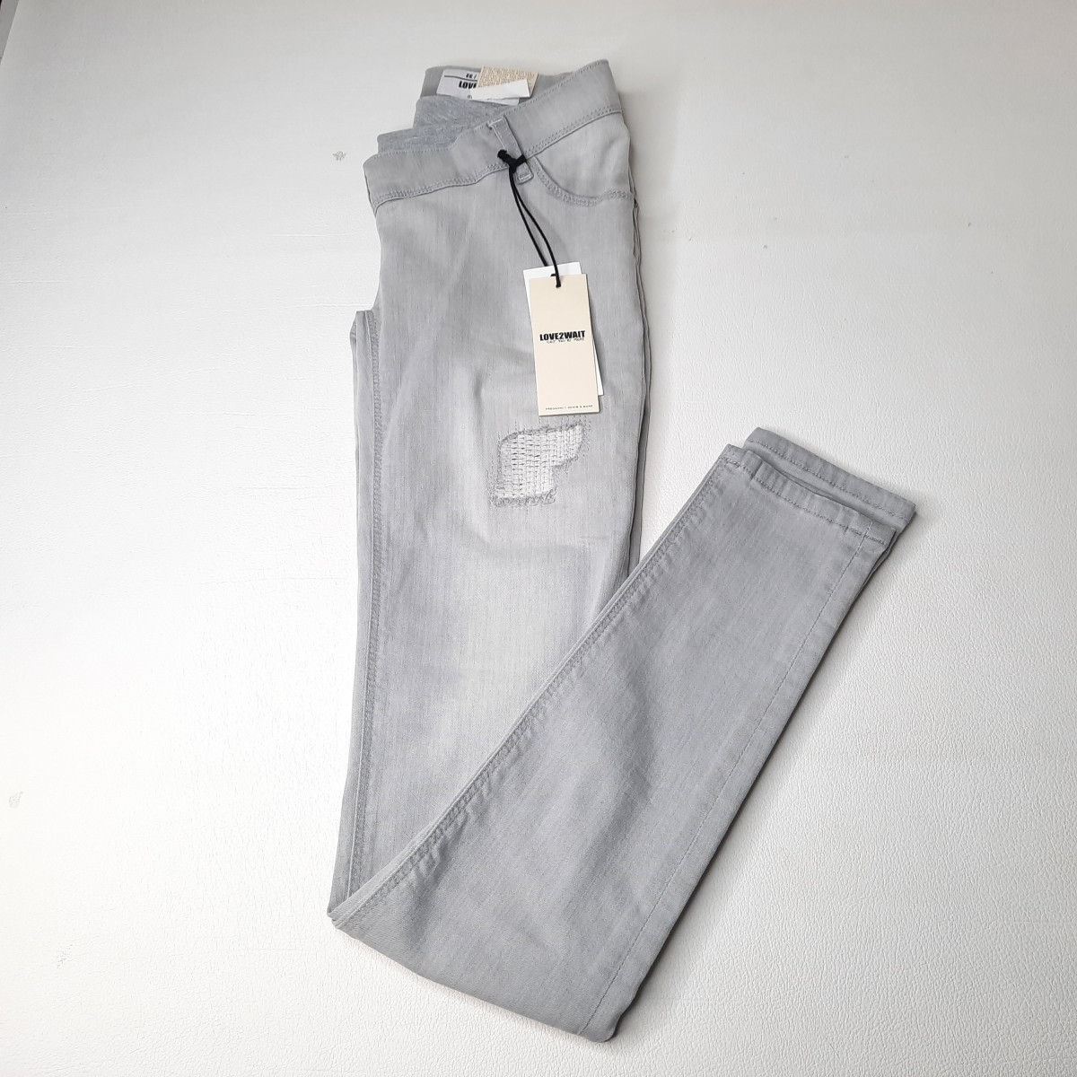 Jeans Sofia gris Taille 26/32 - Boutique Toup'tibou - photo 6