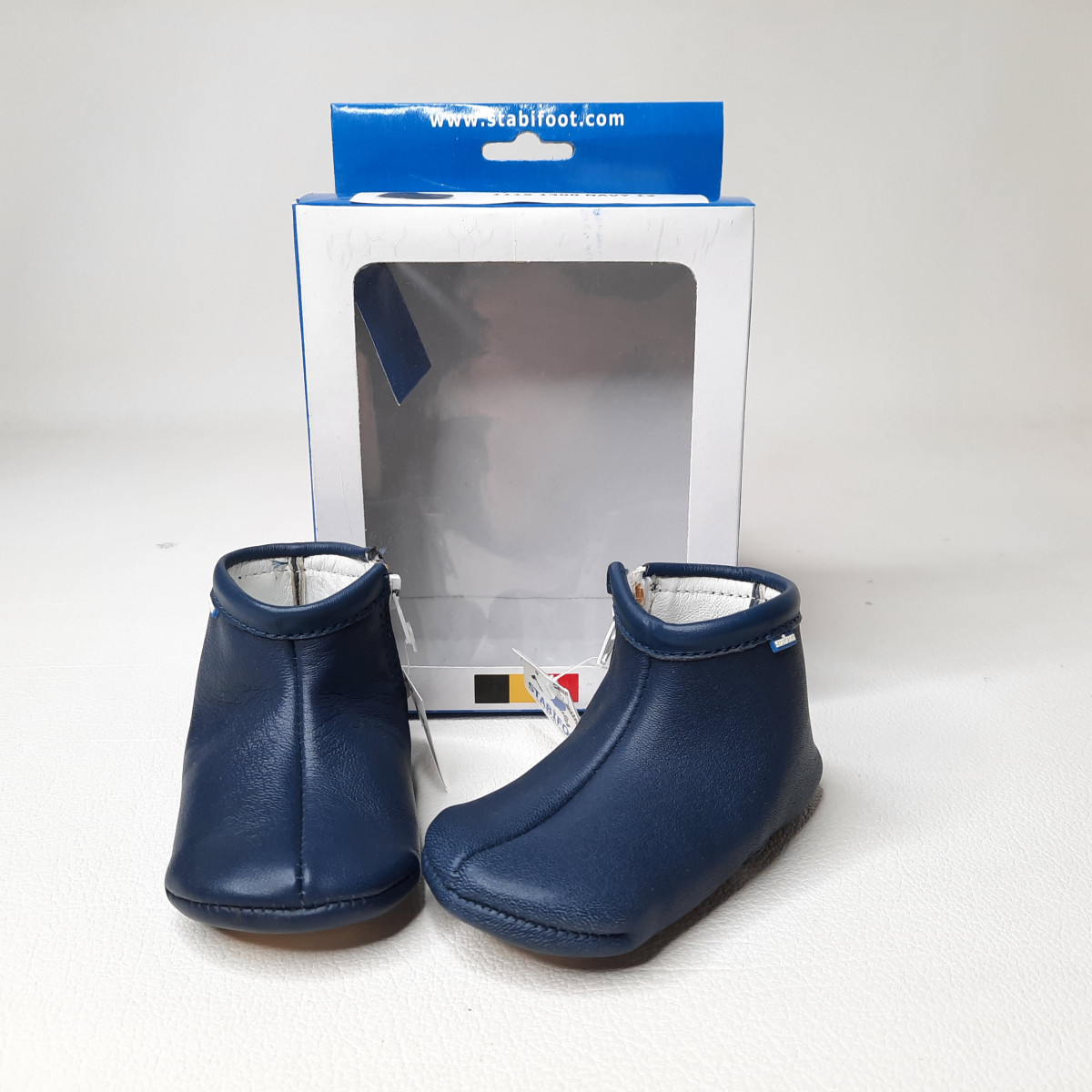 Chaussons en cuir bottine marine P18 - Boutique Toup'tibou - photo 6