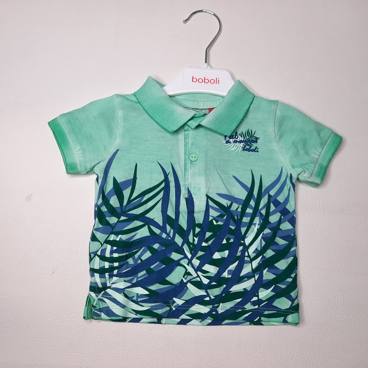 Polo vert et bleu - Boutique Toup'tibou - photo 6