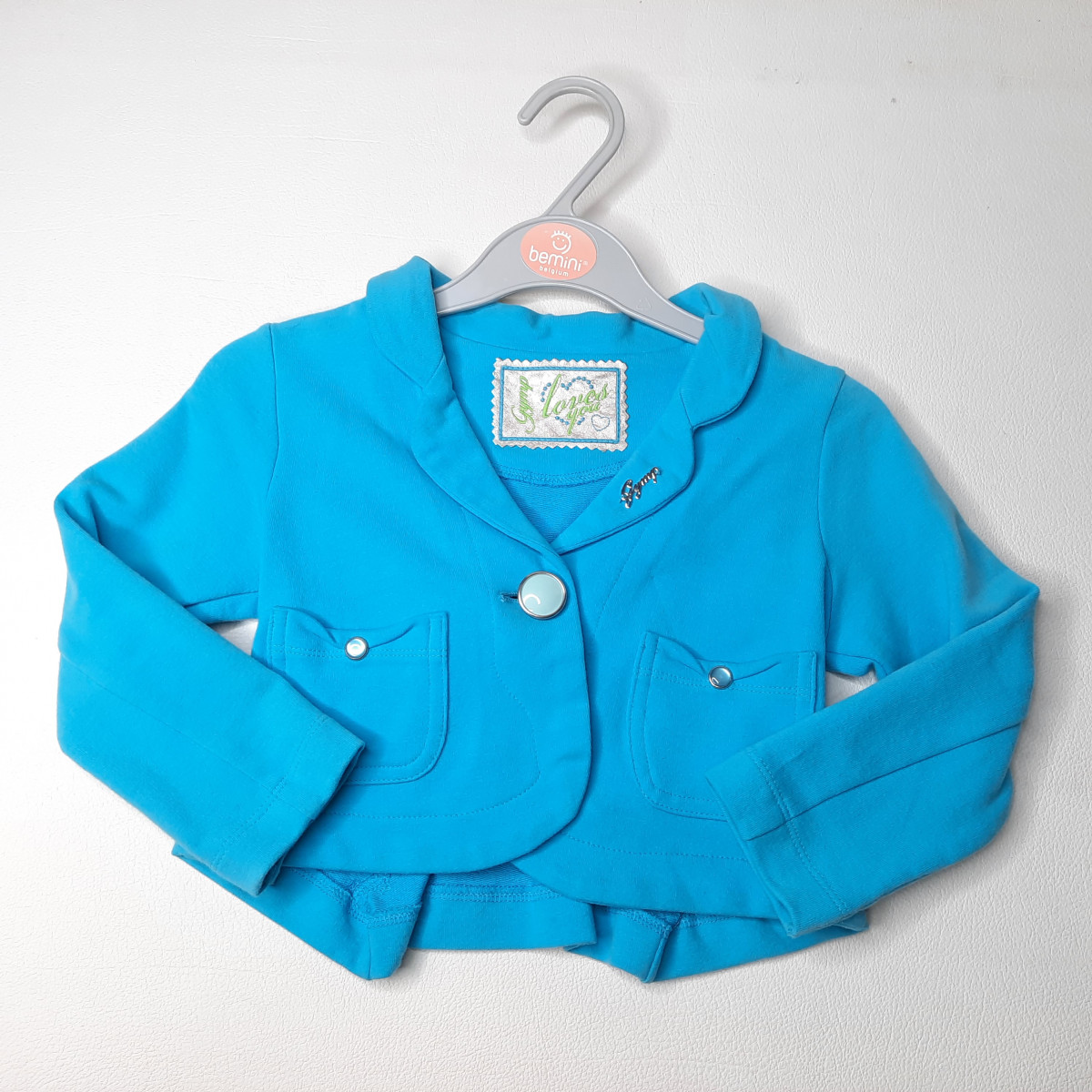 Blazer turquoise - Boutique Toup'tibou - photo 6