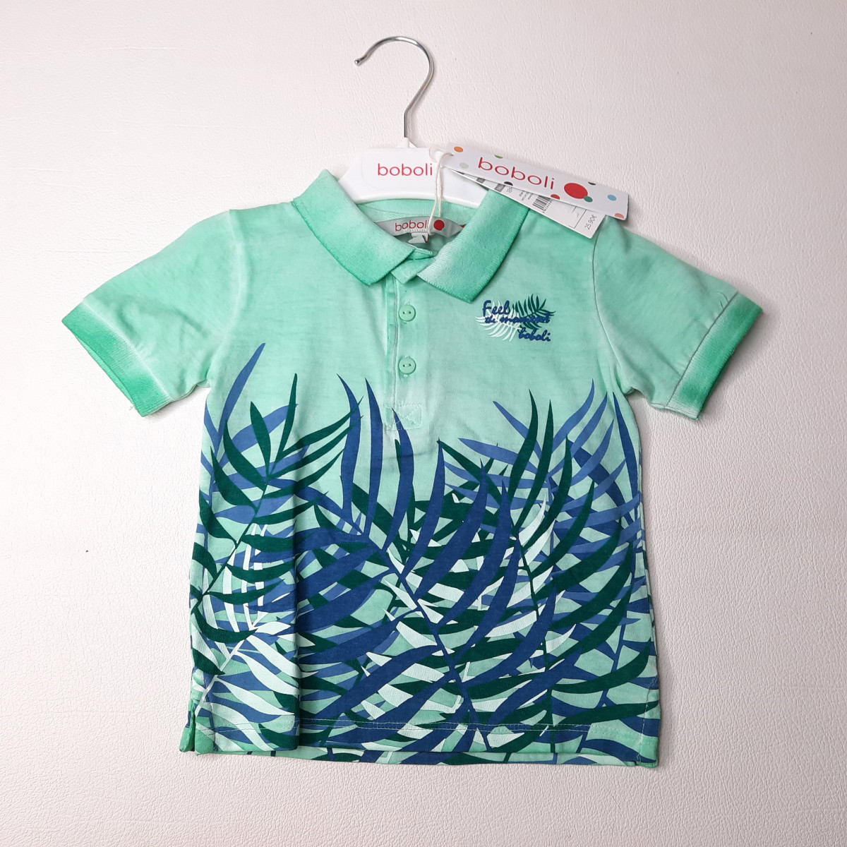 Polo vert et bleu - Boutique Toup'tibou - photo 6