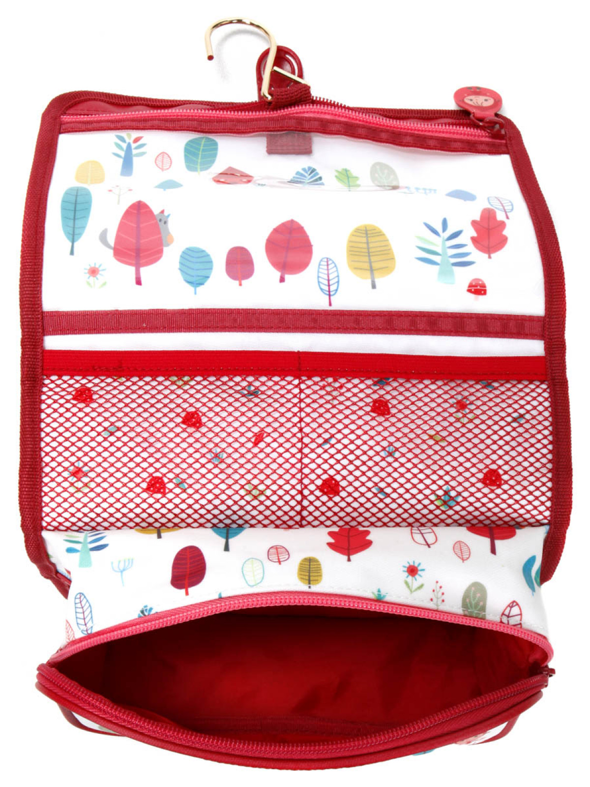 Trousse de toilette rouge et blanche - Boutique Toup'tibou - photo 7