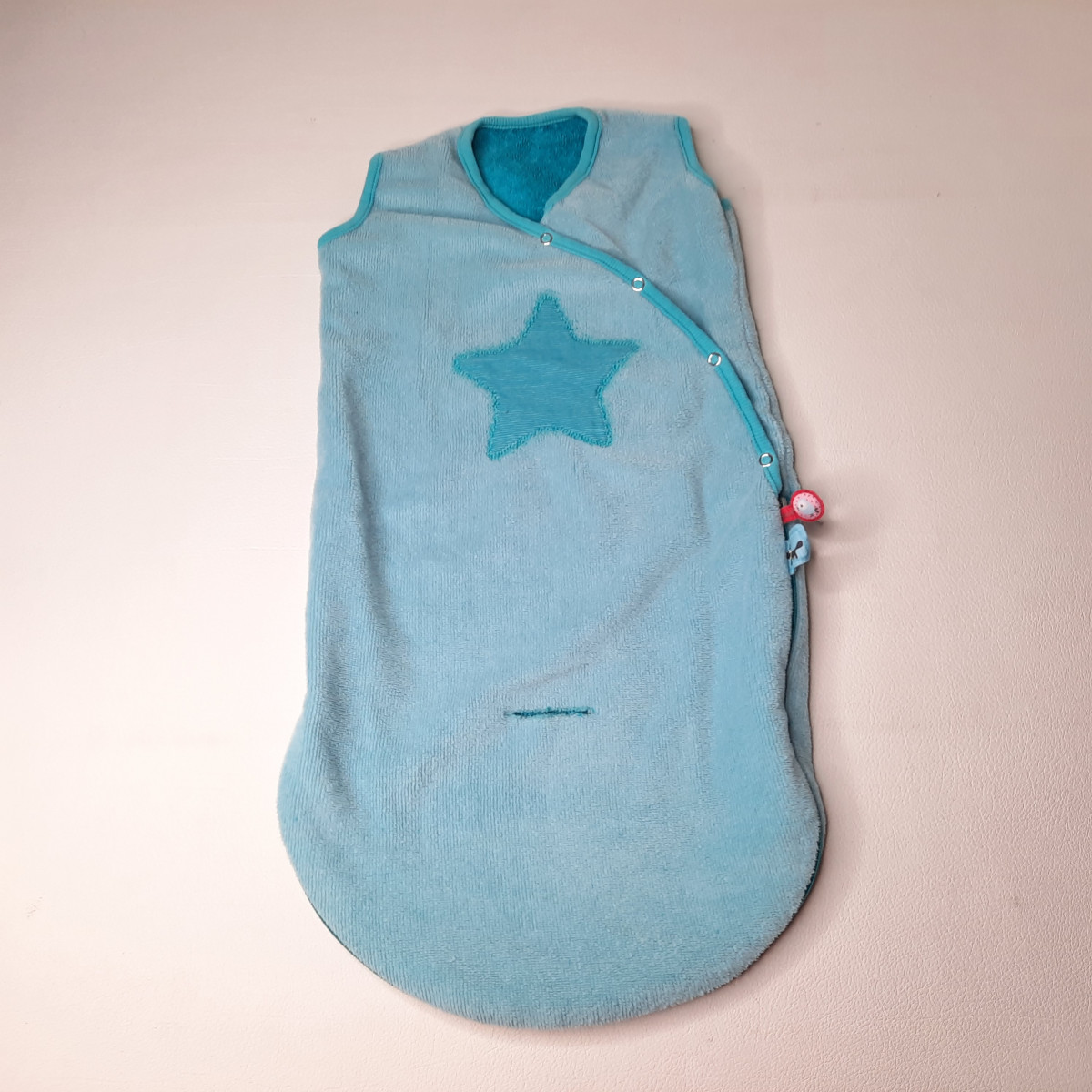 Petit sac de couchage turquoise - Boutique Toup'tibou - photo 6