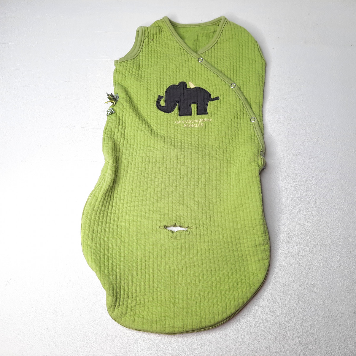 Petit sac de couchage vert - Boutique Toup'tibou - photo 6