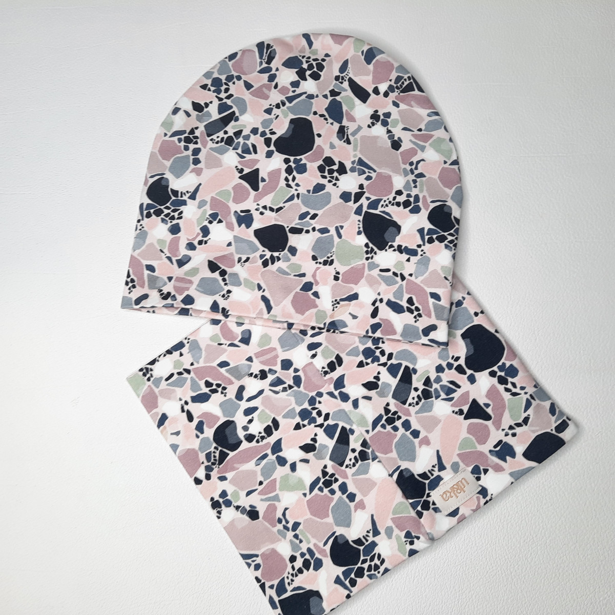 Set bonnet coton + col UL&Ka- Lastrico violet - photo 6