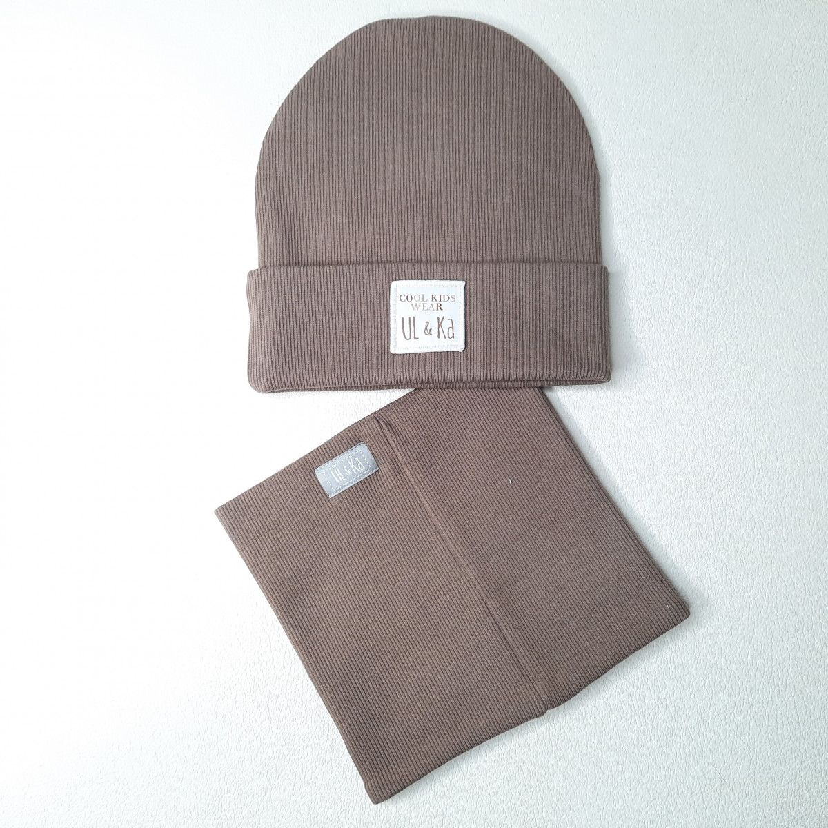 Set bonnet + col UL&KA - Latte line - Boutique Toup'tibou - photo 6