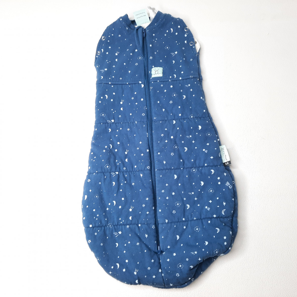 Sac de couchage d'emmaillotage bleu à motifs - photo 6
